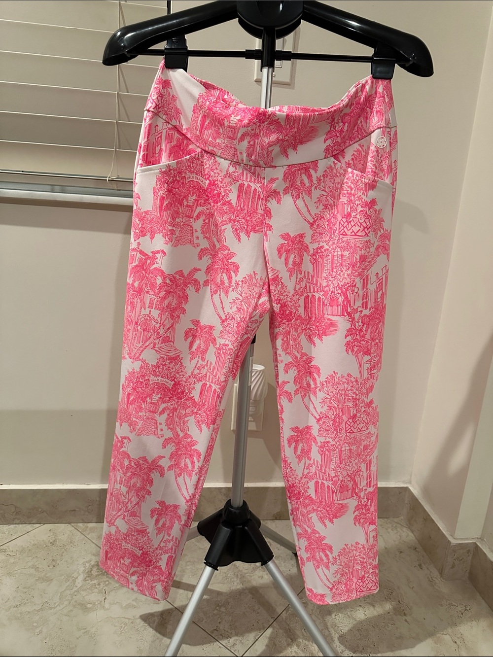 Lilly Pulitzer Pink Toile LUXLETIC Corso Pants